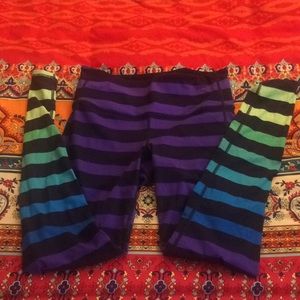 Athleta striped leggings